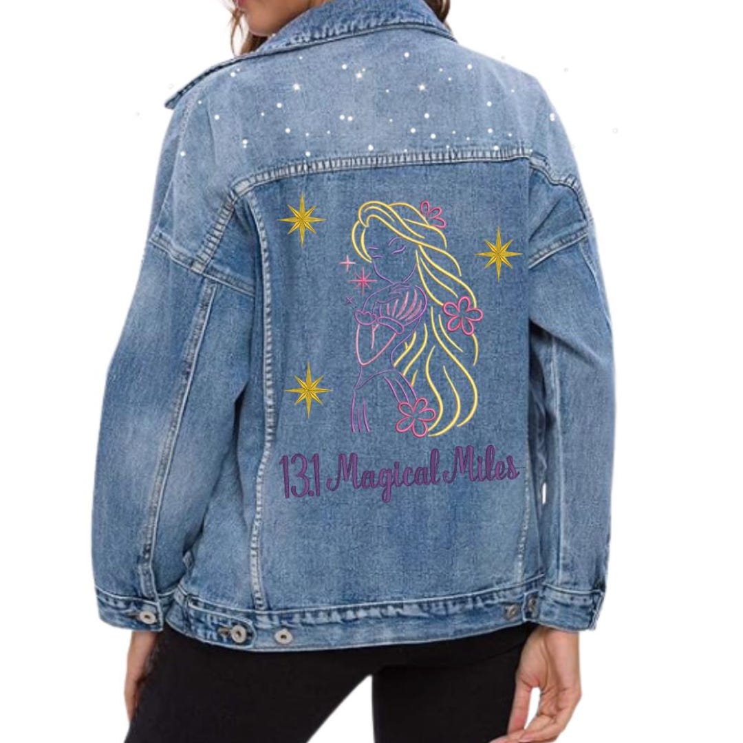 Fairytale Runner Jean Jacket, Magical Half Marathon Race Outfit ...