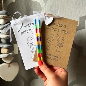 Kids Wedding Activity Pack | Kids Wedding Favours | A6 Activity Pack | Custom Wedding Favours