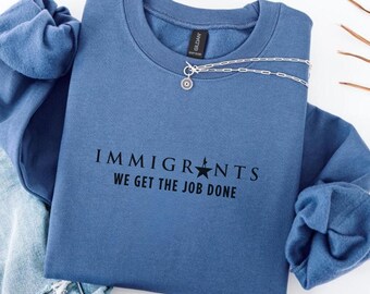 Felpa con cappuccio del musical Hamilton Immigrants We Get the Job Doned, maglione con cappuccio del musical di Broadway, regalo per i fan del musical Hamilton