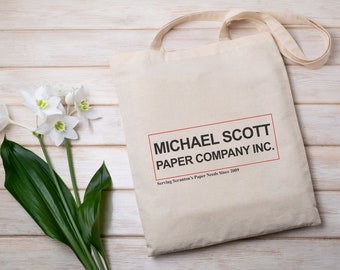 Michael Scott Paper Company Tote Bag: The Office Fan Gift