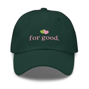 Embroidered Dad Hat For Good Hat Movie The Wizard of Oz Shiz Witch Merch Defying Gravity Elphaba Glinda Broadway No Good Deed