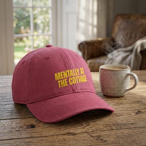 Mentally at The Cottage Embroidered Cap – Hockey Romance LGBT Fan Gift