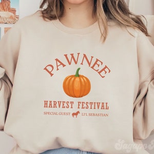 Pawnee Harvest Festival Sweatshirt Parks and Recreation Sweatshirt Parks and Rec Lil Sebastian Shirt Leslie Knope Ron Swanson Fall Sweater