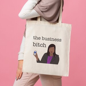 The Business Bitch Tote Bag The Office Tote Bag Reusable Bag Kelly Kapoor Gift for office fan Girl Boss Entrepreneur Gift for Women