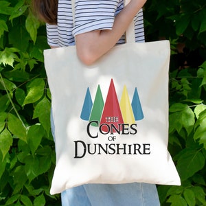 Cones of Dunshire Tote Bag Parks and Rec Gift for Her Ben Wyatt Pawnee Indiana Funny Shopping Bag Leslie Ron Swanson Lil Sebastian Tote