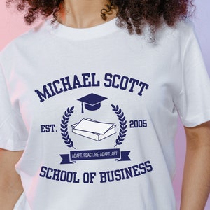 Camiseta de la Escuela de Negocios Michael Scott: regalo para un fan de The Office