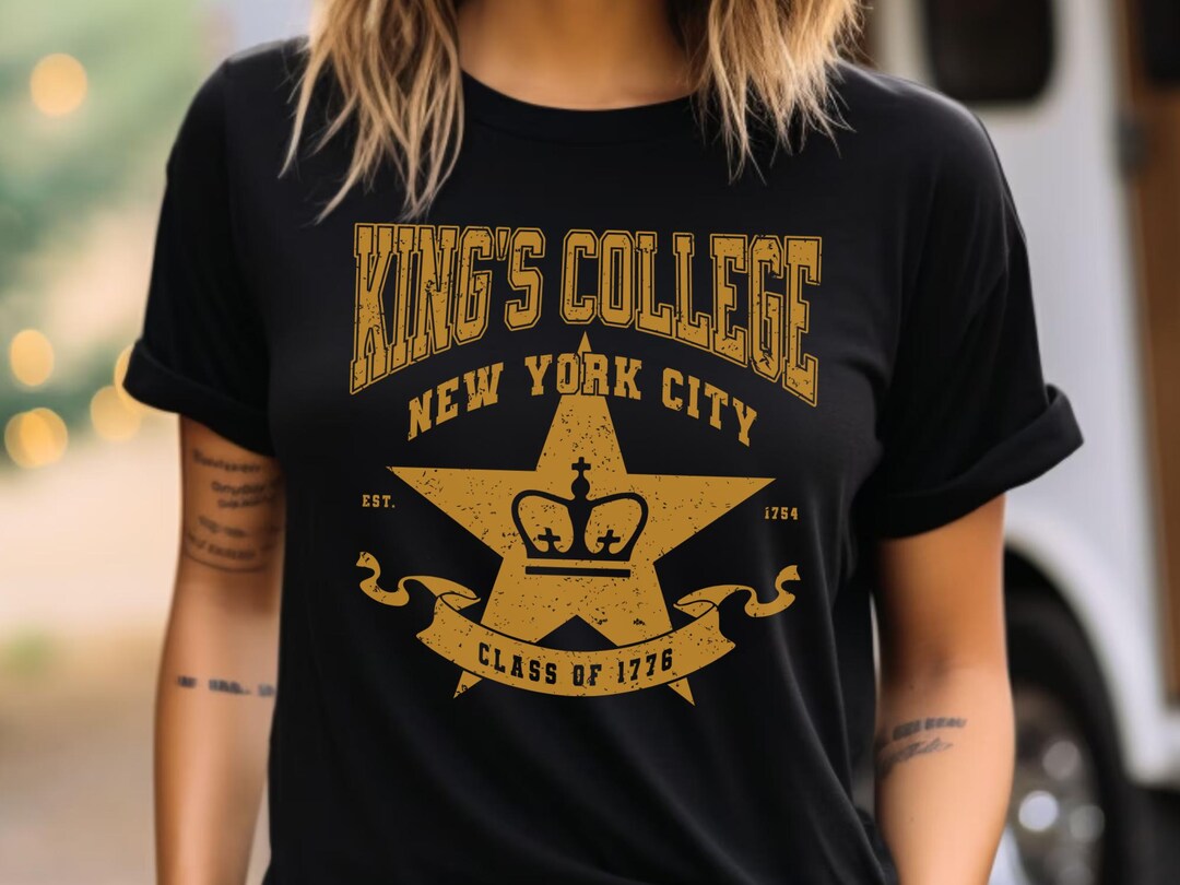 Hamilton Musical Shirt: Kings College Varsity Tee, Broadway Fan Gift - Etsy