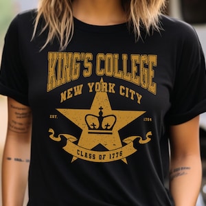 Hamilton Musical Shirt: Kings College Varsity Tee, Broadway Fan Gift