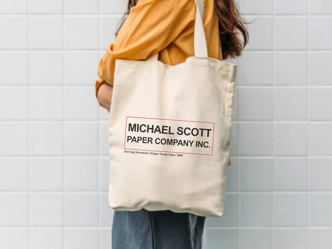 Michael Scott Paper Company Tote Bag, the Office Tote Bag, Gift for Office Fan, Funny Cotton