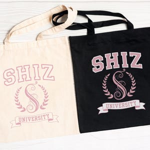 Tote Bag Shiz University Tote Wizard of Oz Book Bag Defy Gravity Witch Pink And Green Musical Fan Broadway Xmas Gift