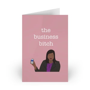 La carte de voeux de bureau La carte de voeux Business Bitch Carte de nouveau travail Cadeau pour la promotion Carte d'entrepreneur Félicitations Carte de bonne chance