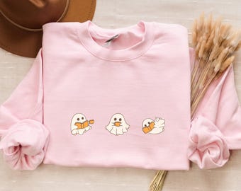 Ghost Reading Book Sweatshirt - Halloween Bookish Crewneck