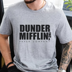 Camiseta unisex de Dunder Mifflin La camiseta de la oficina Camiseta divertida de la oficina Regalos para los fanáticos de la oficina Michael Scott Paper Company Camiseta de Dwight Scrute