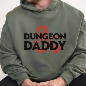 DND Dad Hoodie D&D Dad Sweater Dungeons and Dragons Dad Shirt DND Gift for Fathers Day Gift for Husband Present Dungeon Daddy Cool Dad