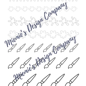 Royal Icing Transfer - Paint - DIGITAL DOWNLOAD