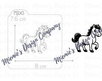 MDC - シルクスクリーンステンシル、馬、カウボーイ、動物 - デジタル