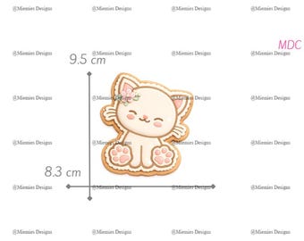 Kakform till katt – Kattungebakning, Fondant, Lera (Digital nedladdning)