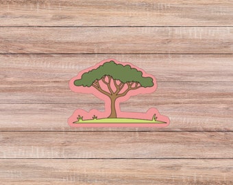 MDC - Safari Tree - Cookie Cutter Decorating Royal Icing Fondant Buttercream