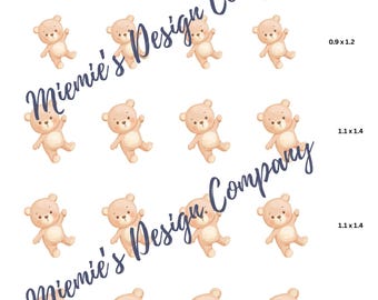 Royal Icing Bügelbild - Bär zum Aufhängen - DIGITAL DOWNLOAD