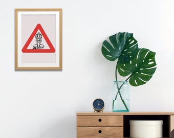 Fun Bomberman Sign - Cross Stitch Pattern Design