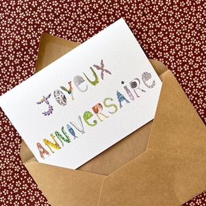 Carte d'anniversaire