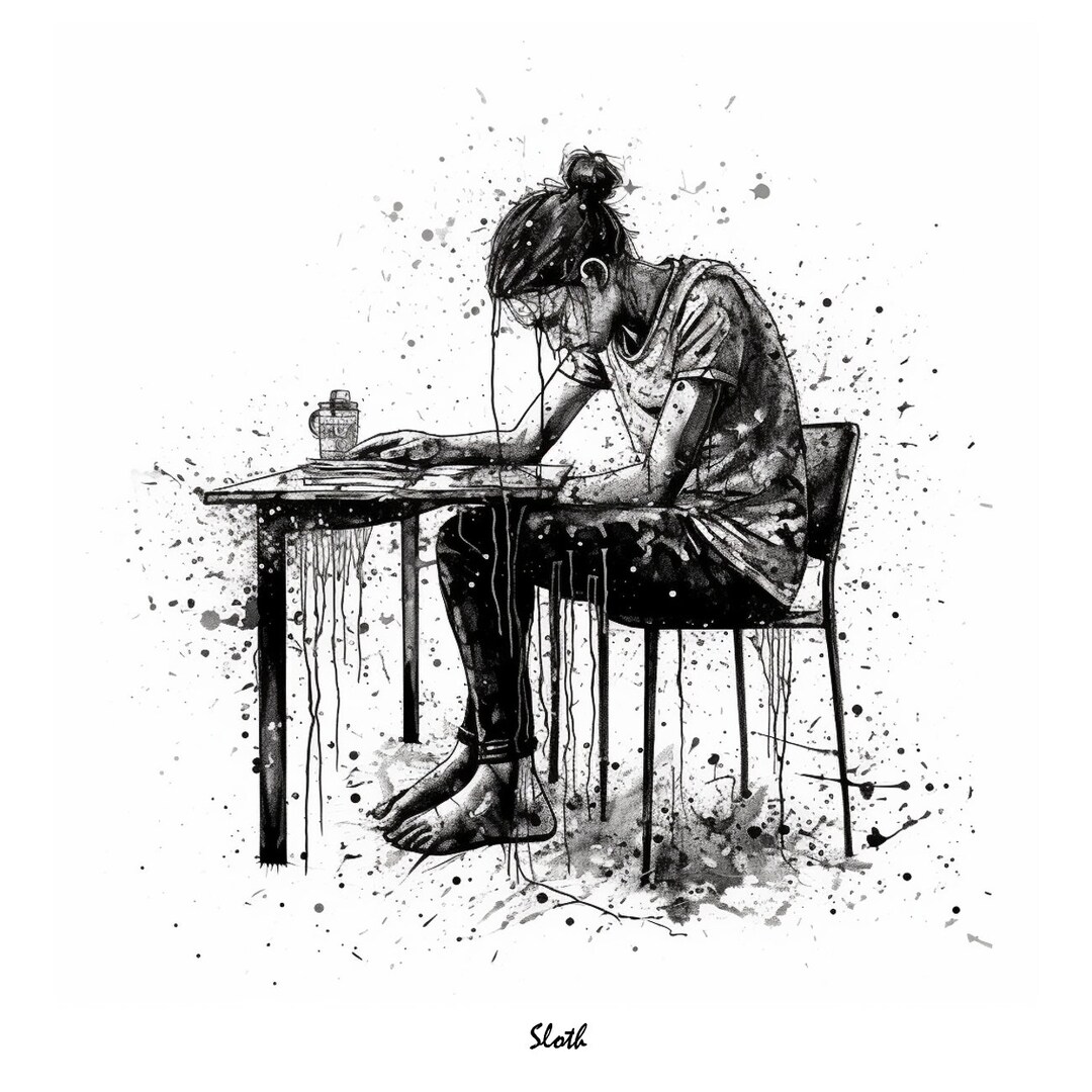 Instant Download: High-quality Sloth Sin Digital Art Print - Etsy