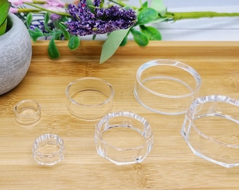 Round Acrylic Sphere Display Stands – Smooth & Faceted Crystal Holders for Small, Medium, Large Spheres