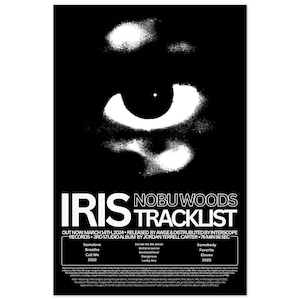 IRIS: Nobu Woods Poster (verschiedene Größenoptionen) *BLACK Edition*