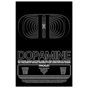 DOPAMINE: Lil Tecca Poster (various Sizing Options) *black Edition