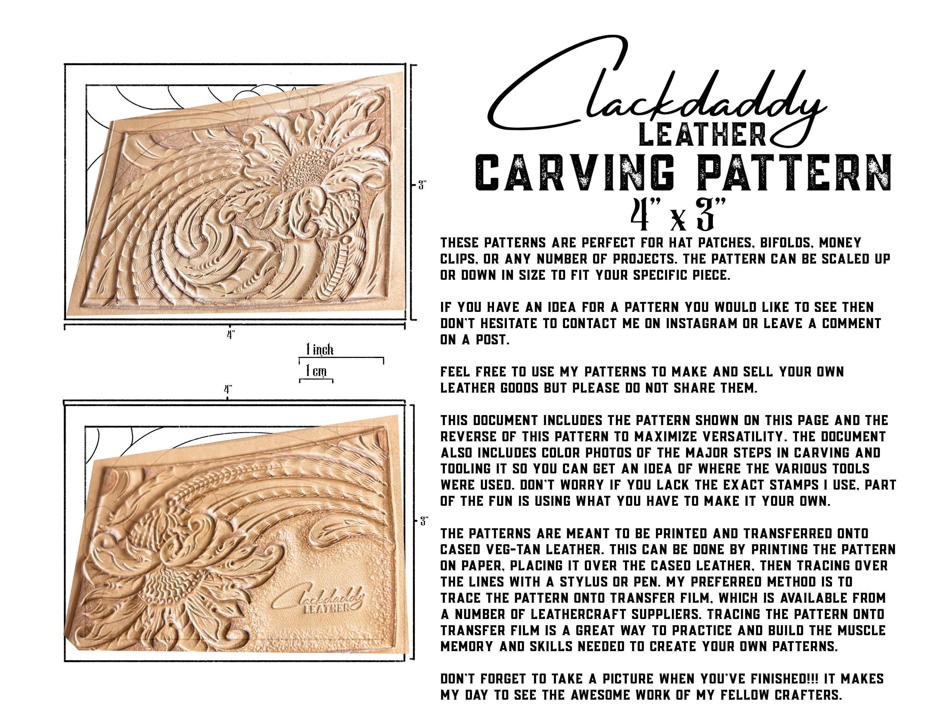 free leather tooling patterns, Tooling patterns, Leather working