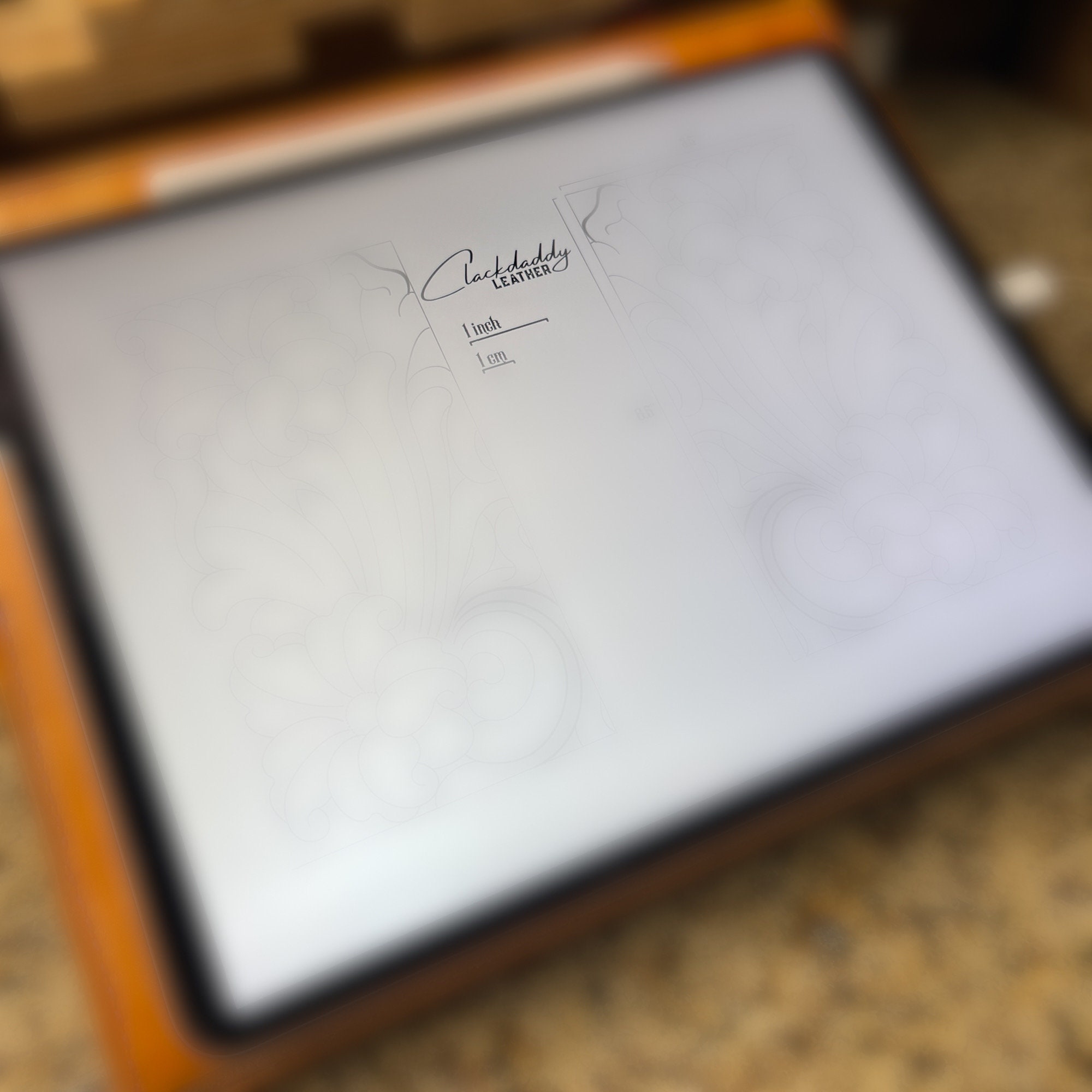 Leather Carving Pattern - Arizona/porter Style - Roper, Biker