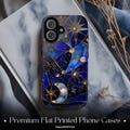 Celestial Starry Night Tough Printed Phone Case Crescent Moon stars Iphone 16 15 14 13 12 11 X 8 Pro Max Plus Galaxy S24 S23 S22 Pixel 6 7 8