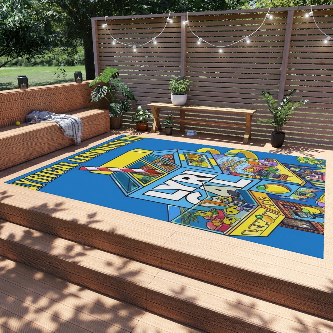 Lyrical Lemonade Headquarters Outdoor Rug Etsy