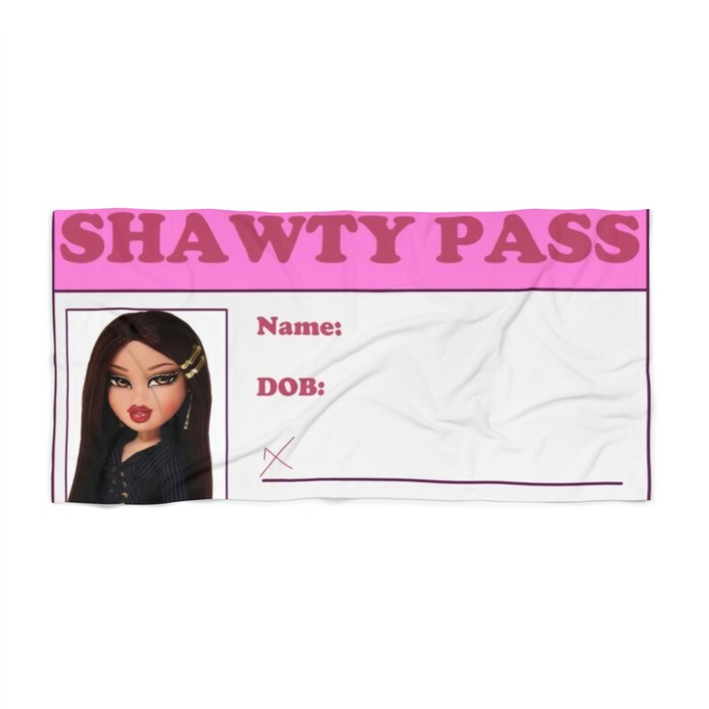 Bratz Certified Shawty Pass Beach Towel Etsy