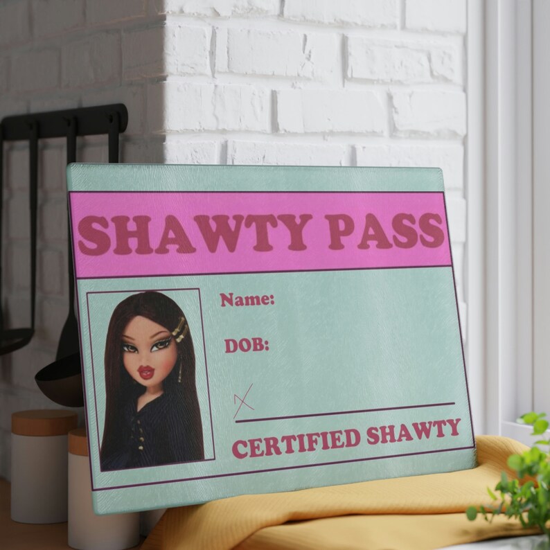 Bratz Certified Shawty Pass Glass Cutting Board Etsy