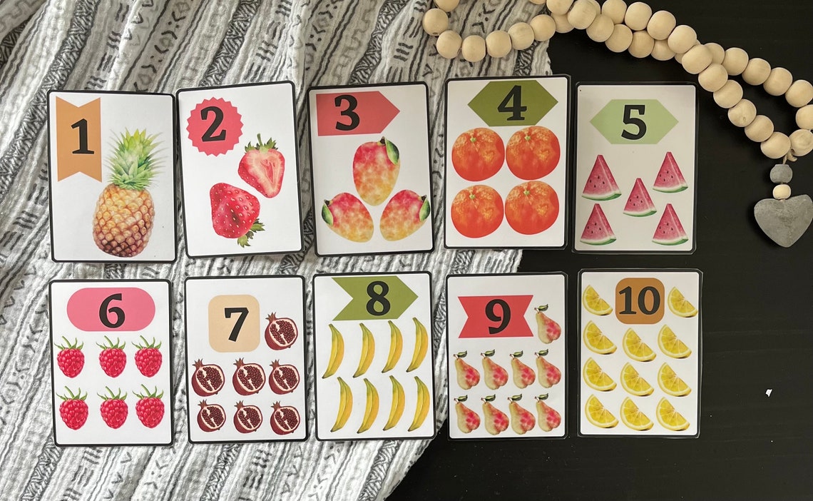 Conteo de frutas 1-10, Aprendizaje, Matemáticas, Números imprimibles ...
