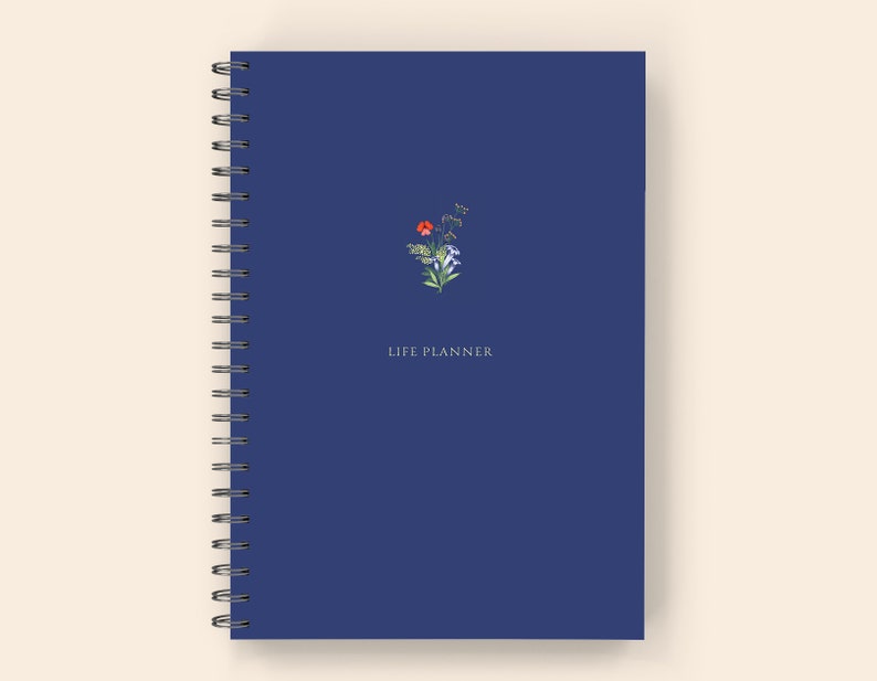 ADHD Planner for Adults: Spiral Bound Printed 6x9 - 6 Month ADHD Daily Planner, ADHD Journal, and adhd Organizer for Adults Starry Night Blue