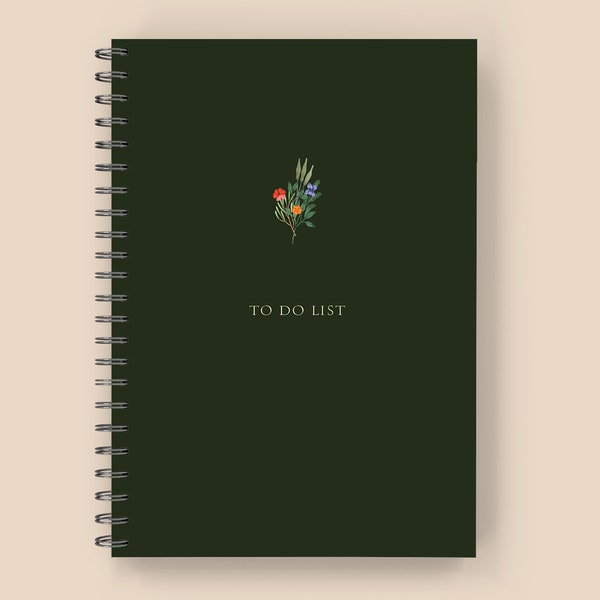 To Do List Planner: Wire-O Spiral Bound To-Do List Tracker, To Do Notebook Spiral Journal, 100 Pages