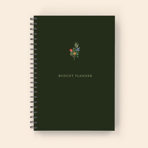 Budget Planner: Wire-O Spiral Monthly Budget Tracker, Expense Planner, and Four Year Monthly Budget Journal Forest Green