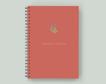Spending Tracker: Wire-O Spiral - Spending Planner, Monthly Spending Tracker, 4 years - 100+ pages