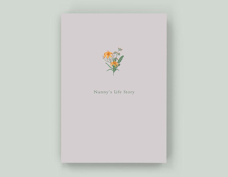 Nanny's Life Story - Keepsake Memory Journal to Celebrate and Preserve Grandma’s Life and Legacy – A perfect gift for Nanny! New Age
