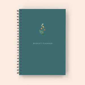 Budget Planner: Wire-O Spiral Monthly Budget Tracker, Expense Planner, and Four Year Monthly Budget Journal North Sea Green
