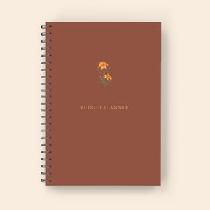 Budget Planner: Wire-O Spiral Monthly Budget Tracker, Expense Planner, and Four Year Monthly Budget Journal Cinnamon