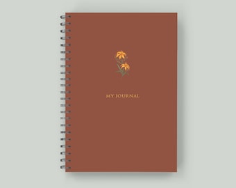 Blank Unlined Journal: Wire-O Spiral - 6x9 - Blank Journaling, Blank Notebook, Journal Unlined, Blank Journal Gift
