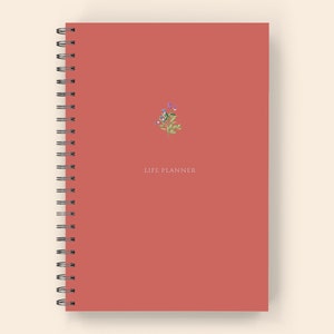 ADHD Planner for Adults: Spiral Bound Printed 6x9 - 6 Month ADHD Daily Planner, ADHD Journal, and adhd Organizer for Adults Raspberry Blush