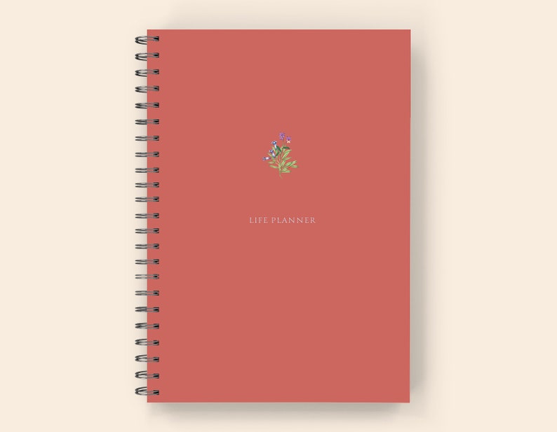 ADHD Planner for Adults: Spiral Bound Printed 6x9 - 6 Month ADHD Daily Planner, ADHD Journal, and adhd Organizer for Adults Raspberry Blush
