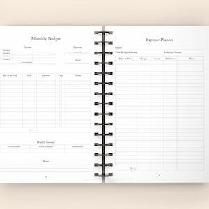 Budget Planner: Wire-O Spiral Monthly Budget Tracker, Expense Planner, and Four Year Monthly Budget Journal image 2