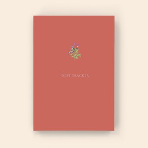 Debt Tracker: Softcover Paperback Monthly Debt Planner, Debt Snowball, Debt Budget Planner, Debt Payoff Trackerk Raspberry Blush