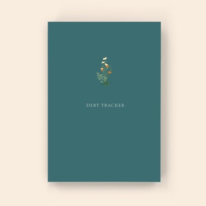 Debt Tracker: Softcover Paperback Monthly Debt Planner, Debt Snowball, Debt Budget Planner, Debt Payoff Trackerk North Sea Green