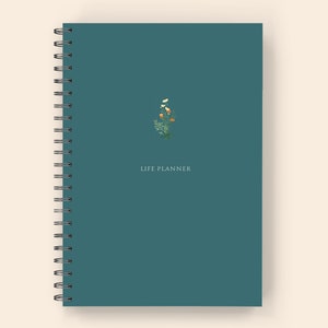 ADHD Planner for Adults: Spiral Bound Printed 6x9 - 6 Month ADHD Daily Planner, ADHD Journal, and adhd Organizer for Adults North Sea Green